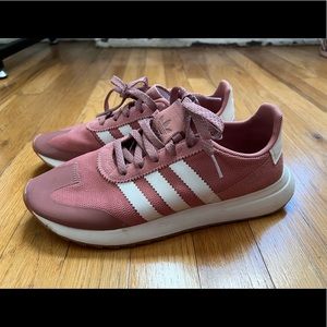 ADIDAS womens 7.5 pink sneakers